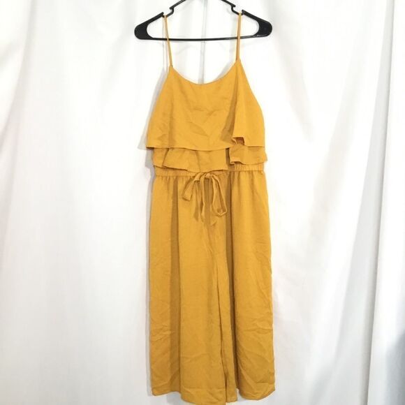 One Clothing Ruffle Sleeveless Crop Jumpsuit (H12) - Picture 2 of 6